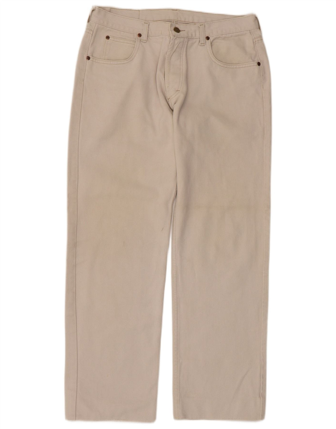 Мужские прямые джинсы LEE W36 L29, бежевый хлопок
