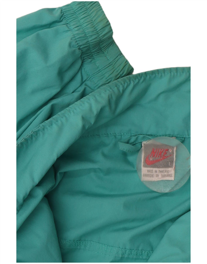 Мужской спортивный костюм большого размера из полиэстера бирюзового цвета Nike