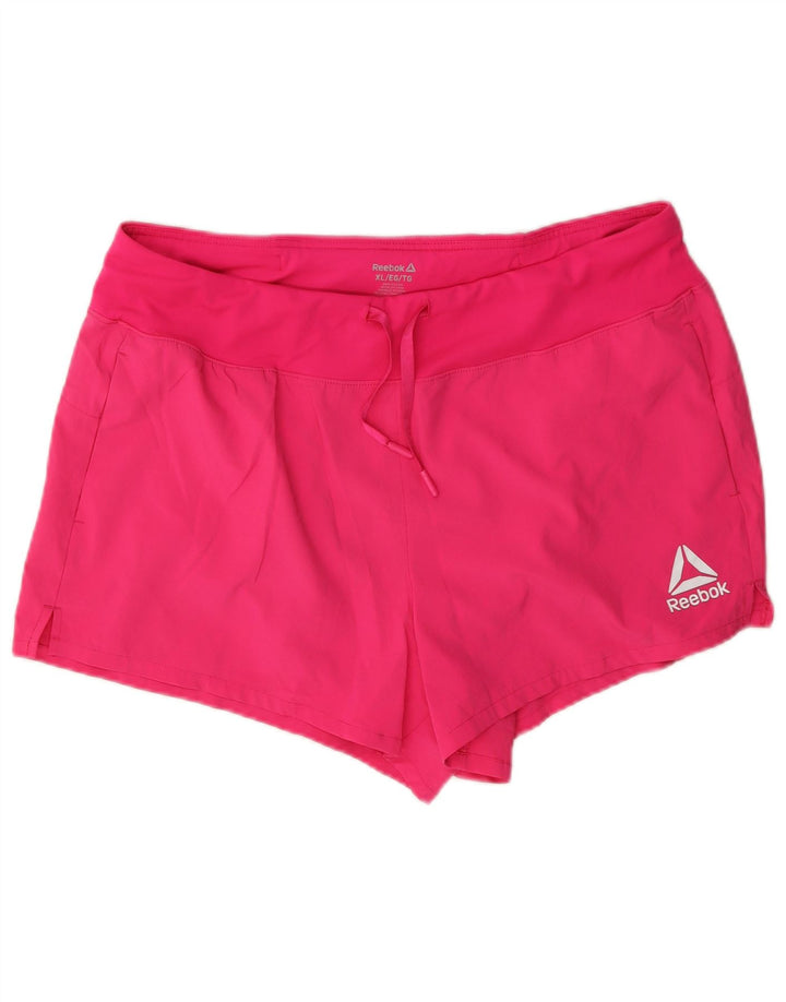 Женские спортивные шорты Reebok UK 18 XL, розовые, полиэстер