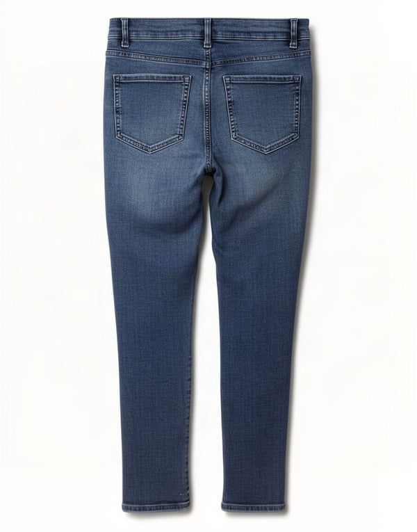 Женские укороченные джинсы скинни Marks & Spencer The Ivy UK 14, большие W32 L26, синие