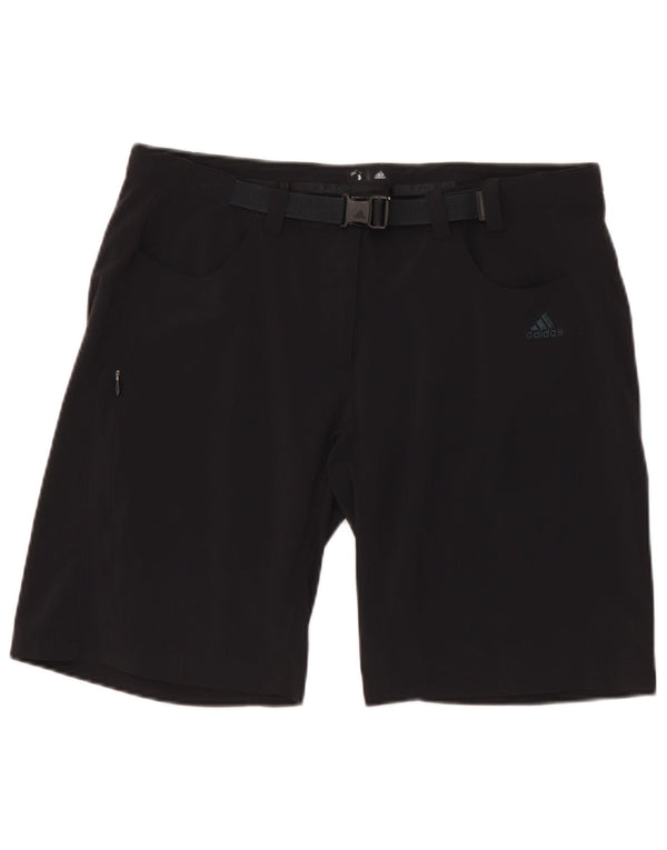 Женские шорты-карго Adidas UK 16, большие W34, черный нейлон