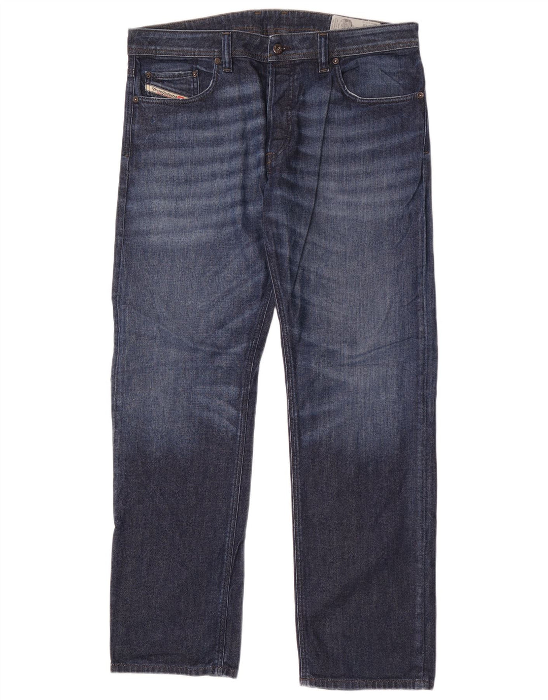 Мужские прямые джинсы Diesel W36 L32 синие, хлопок
