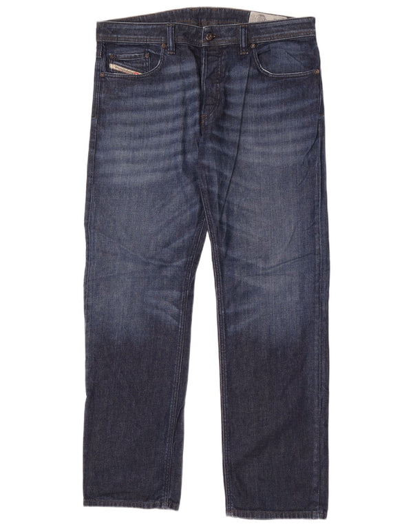 Мужские прямые джинсы Diesel W36 L32 синие, хлопок