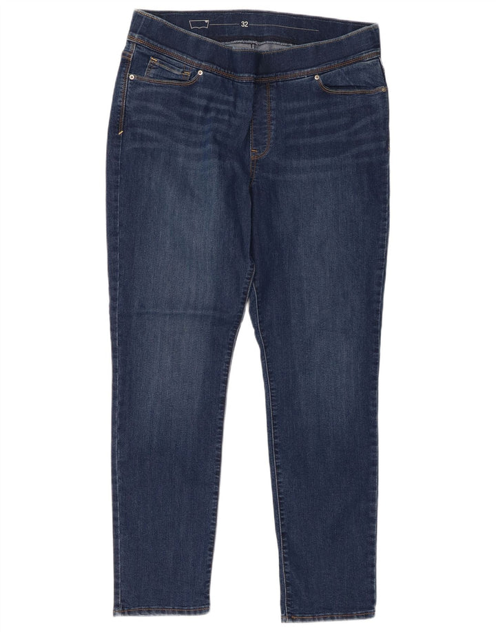 Женские джинсы скинни LEVI'S США 14 XL W32 L29 Синий хлопок