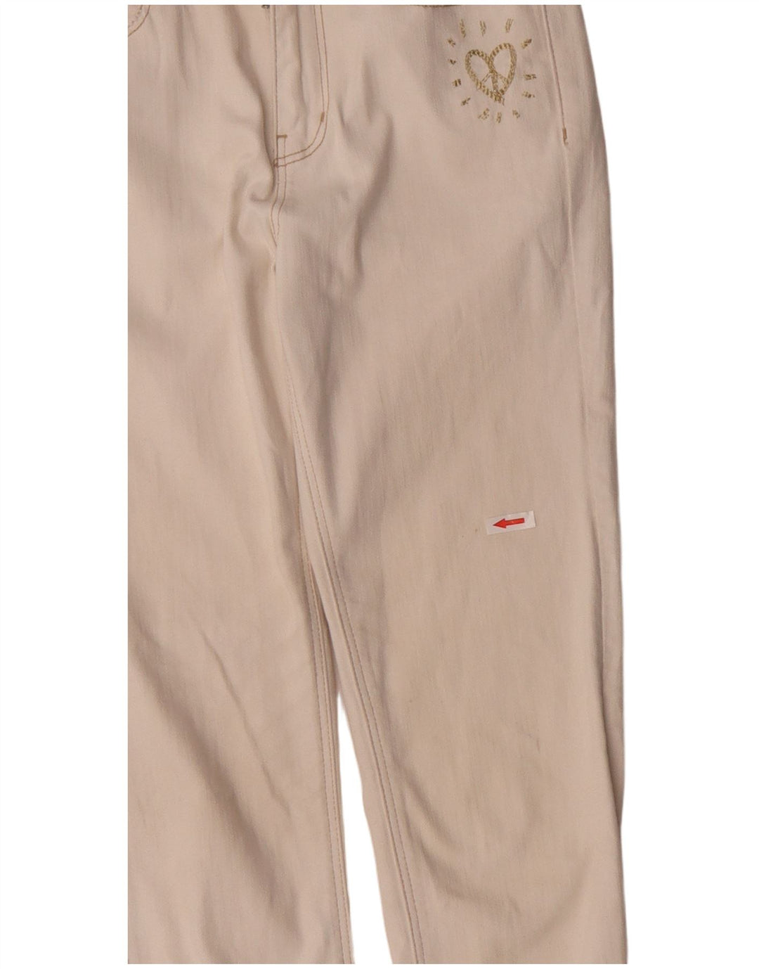 DESIGUAL Женские узкие джинсы W28 L27 Off White Хлопок