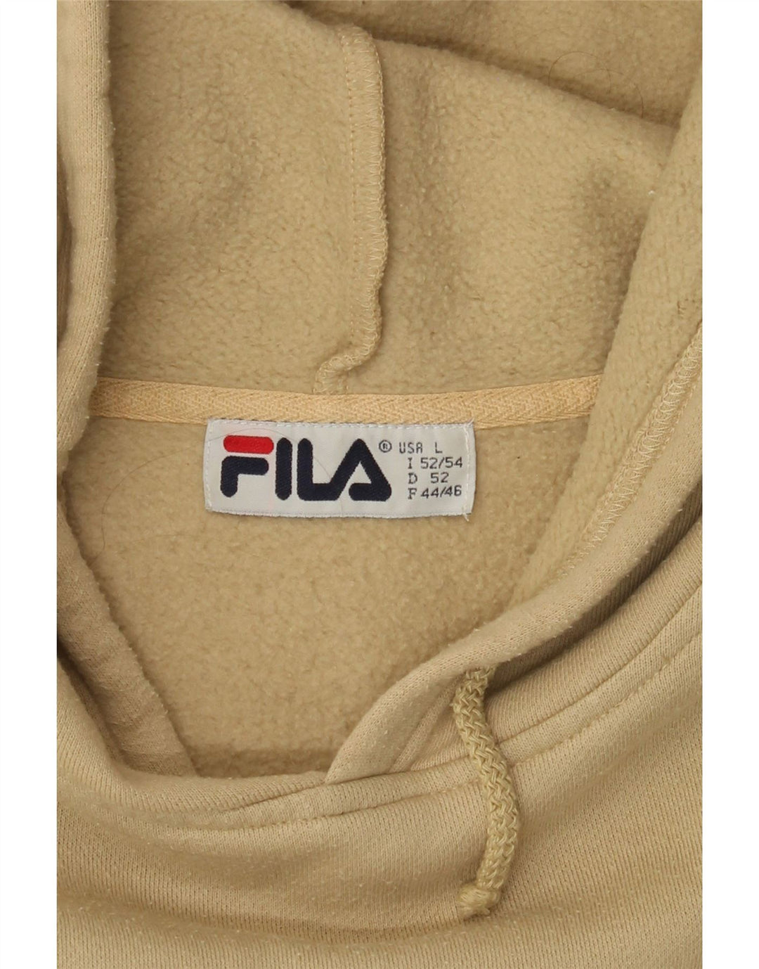 Толстовка мужская с рисунком FILA, большая, бежевая