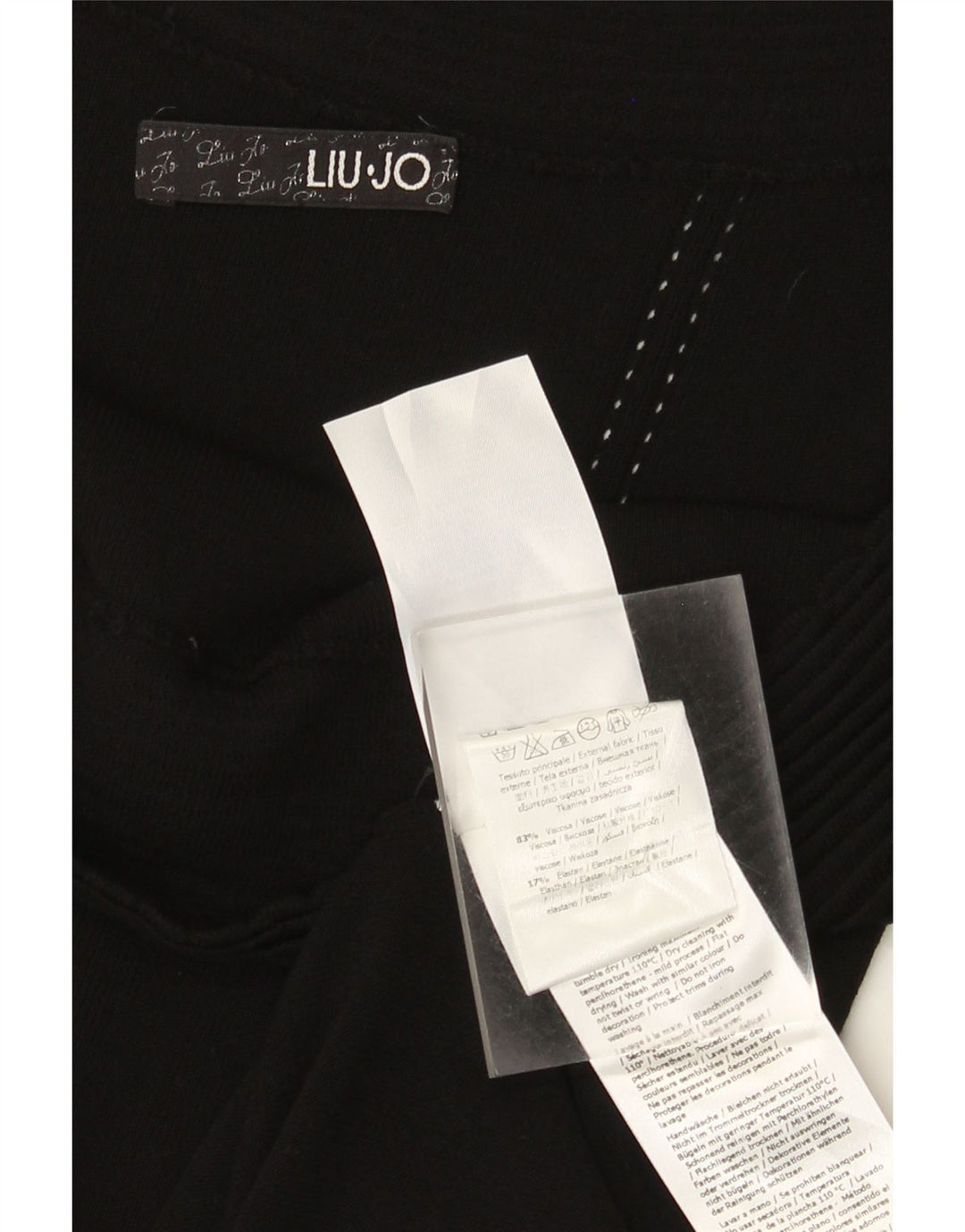 Женское платье с открытыми плечами Liu Jo IT 44, средний черный, вискоза
