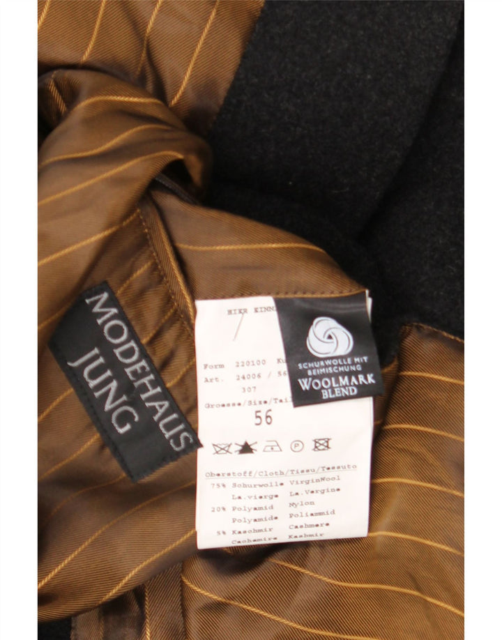 Мужское пальто Bugatti IT 56 3XL, черное из натуральной шерсти