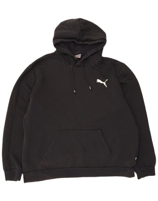 Puma Mens Hoodie Jumper XL Black Cotton