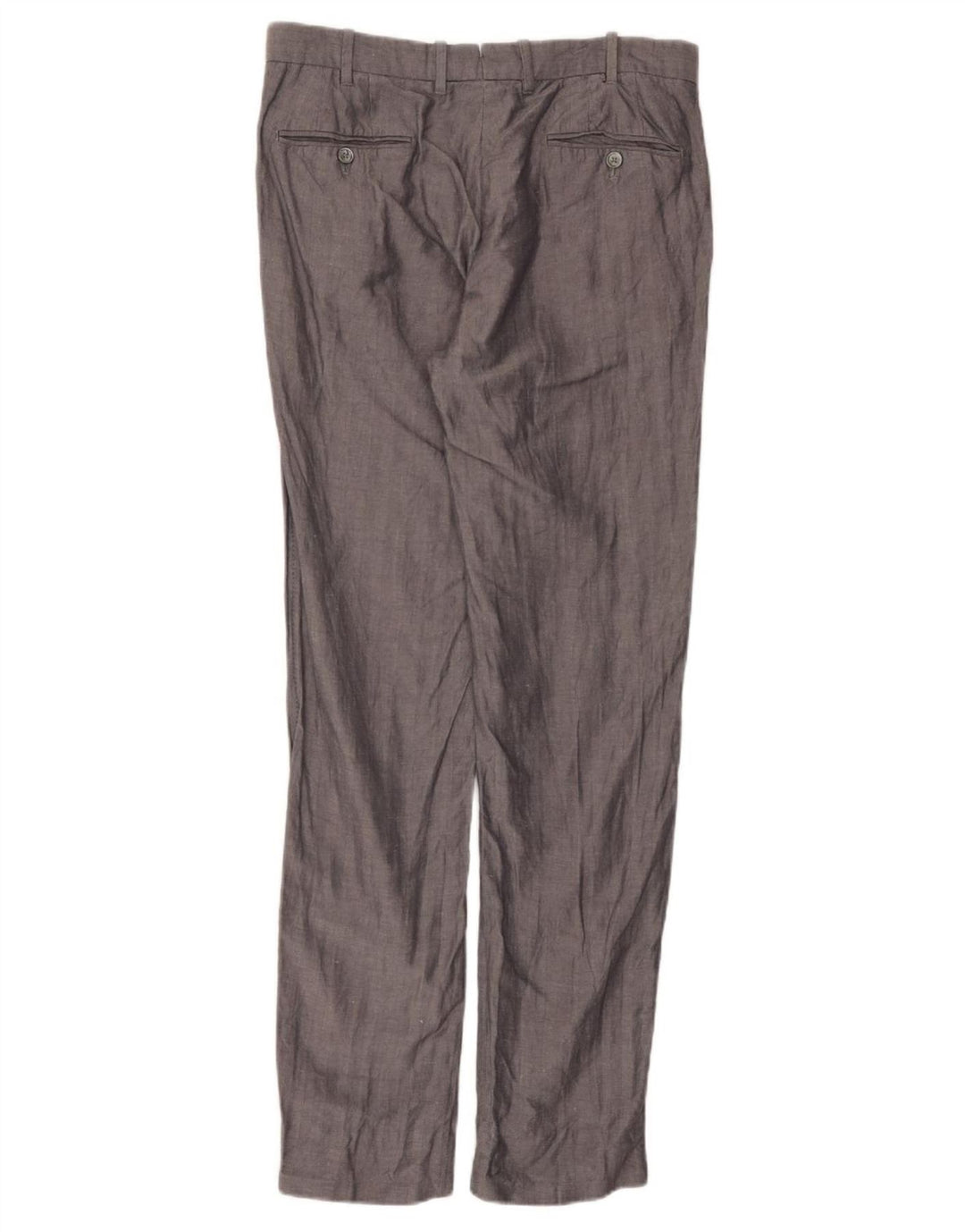 Мужские узкие костюмные брюки Massimo Dutti EU 42, большие W32 L32, серые с узором «елочка»