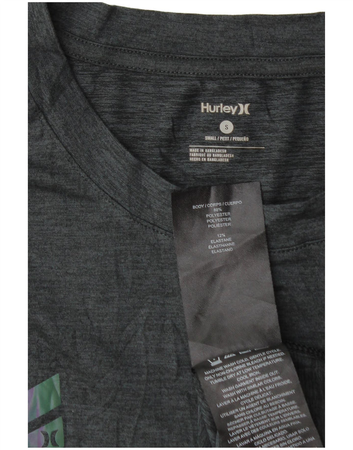 Мужская футболка Hurley Petit, маленький серый полиэстер