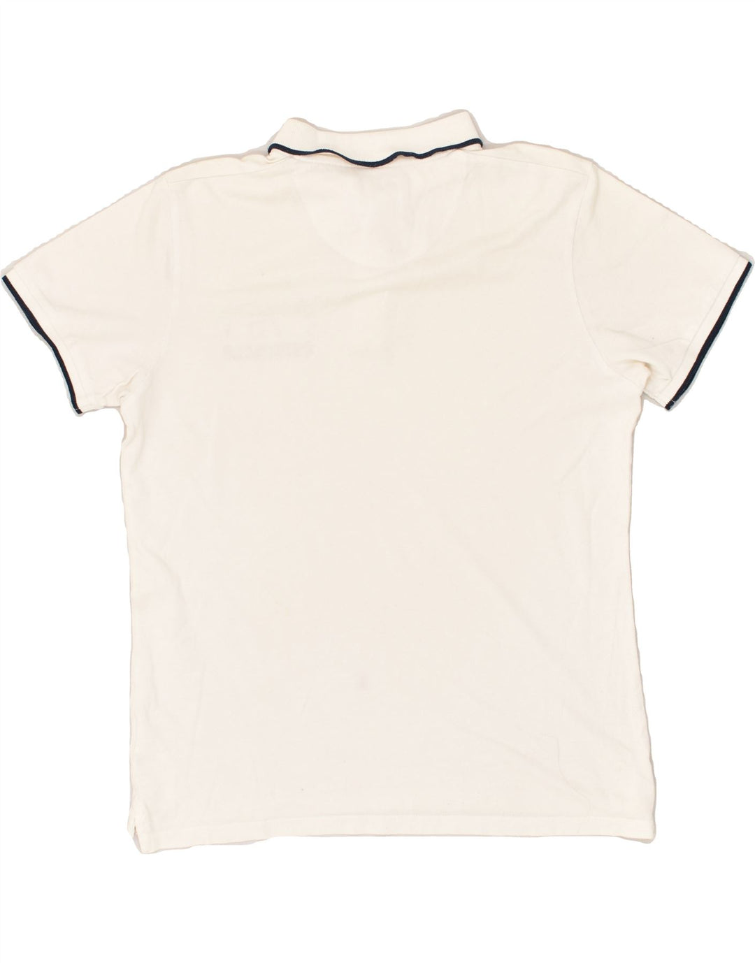 JACK & JONES Mens Polo Shirt Large White Cotton | Vintage Jack & Jones | Thrift | Second-Hand Jack & Jones | Used Clothing | Messina Hembry 