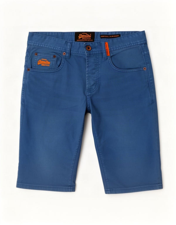 Мужские шорты чинос Superdry Medium W32 Синие, хлопок