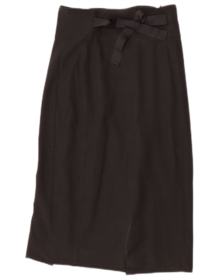 Женская юбка-миди Oasis UK 8, маленькая W24, черная, полиэстер