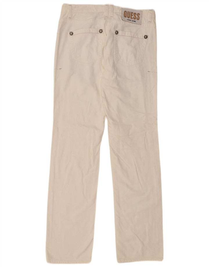 Мужские прямые джинсы Guess W34 L36, белый хлопок