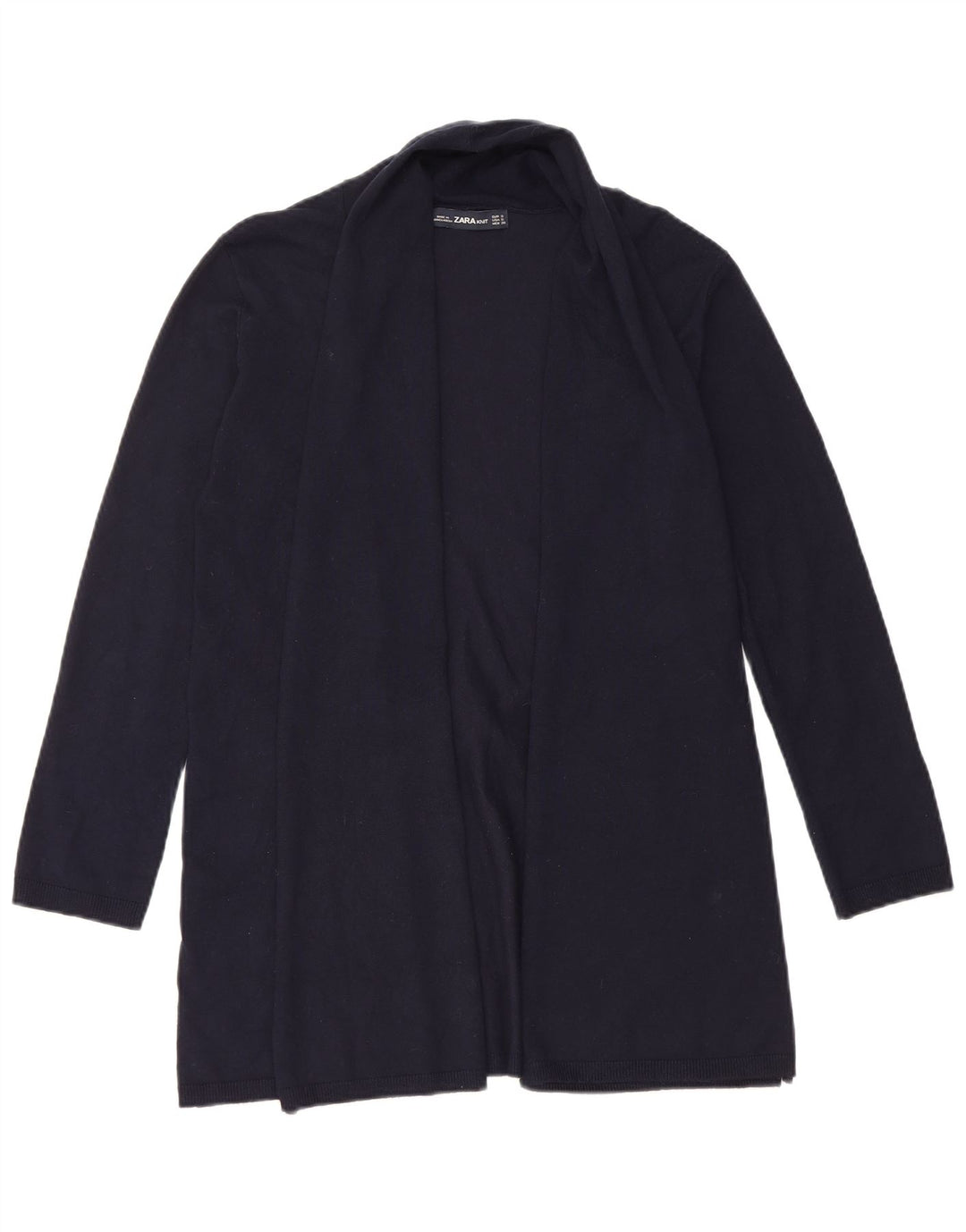 Женский открытый кардиган Zara UK 10, маленький темно-синий из вискозы