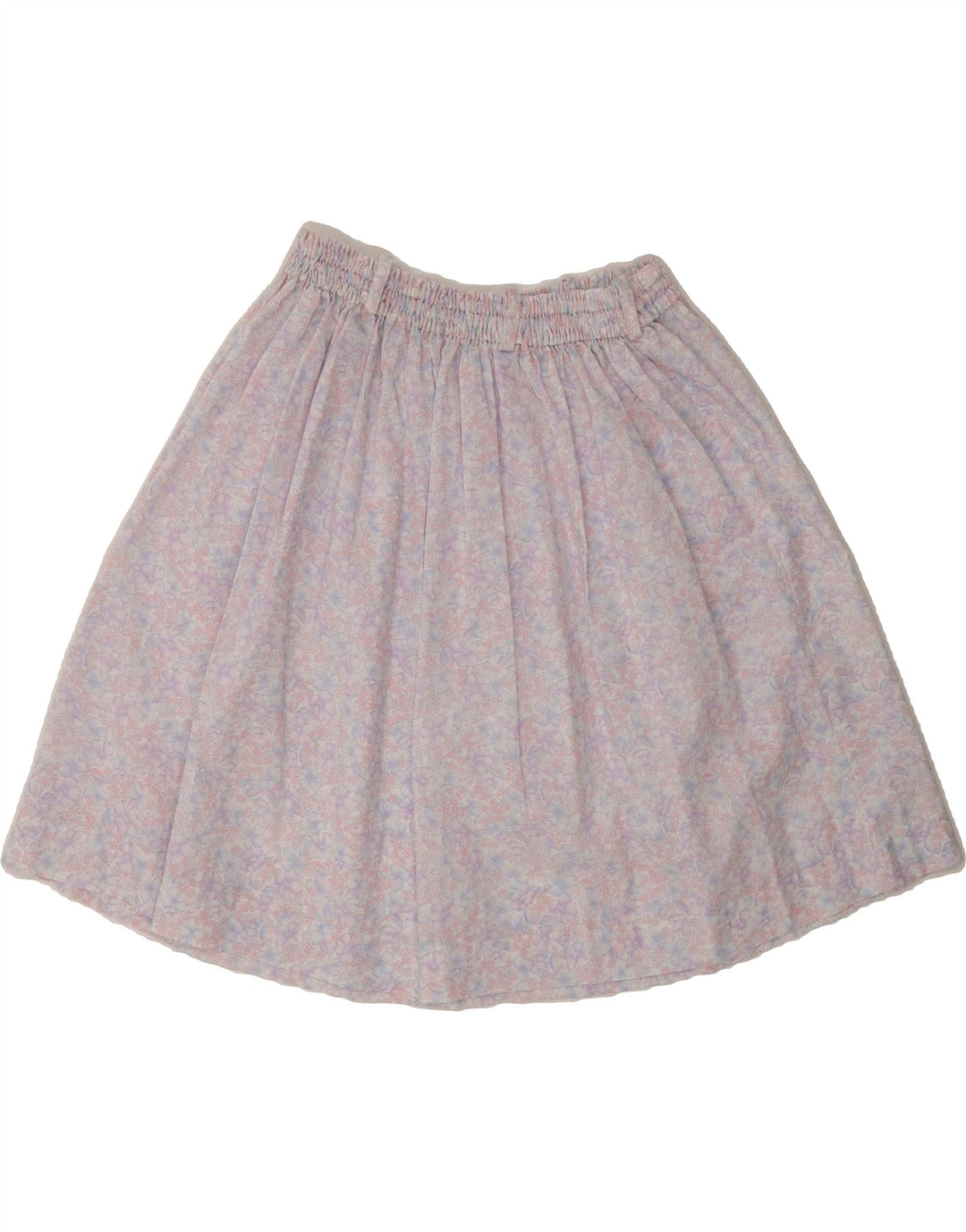 VINTAGE Womens A-Line Skirt W30 Medium  Purple Floral Vintage Vintage and Second-Hand Vintage from Messina Hembry 