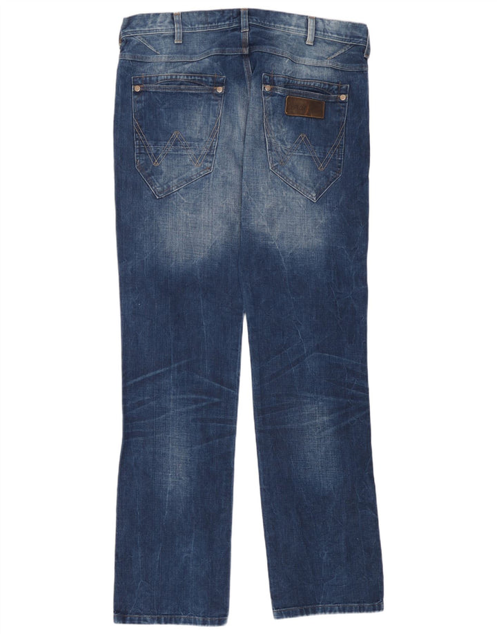 Мужские прямые джинсы Wrangler W36 L34, синий хлопок