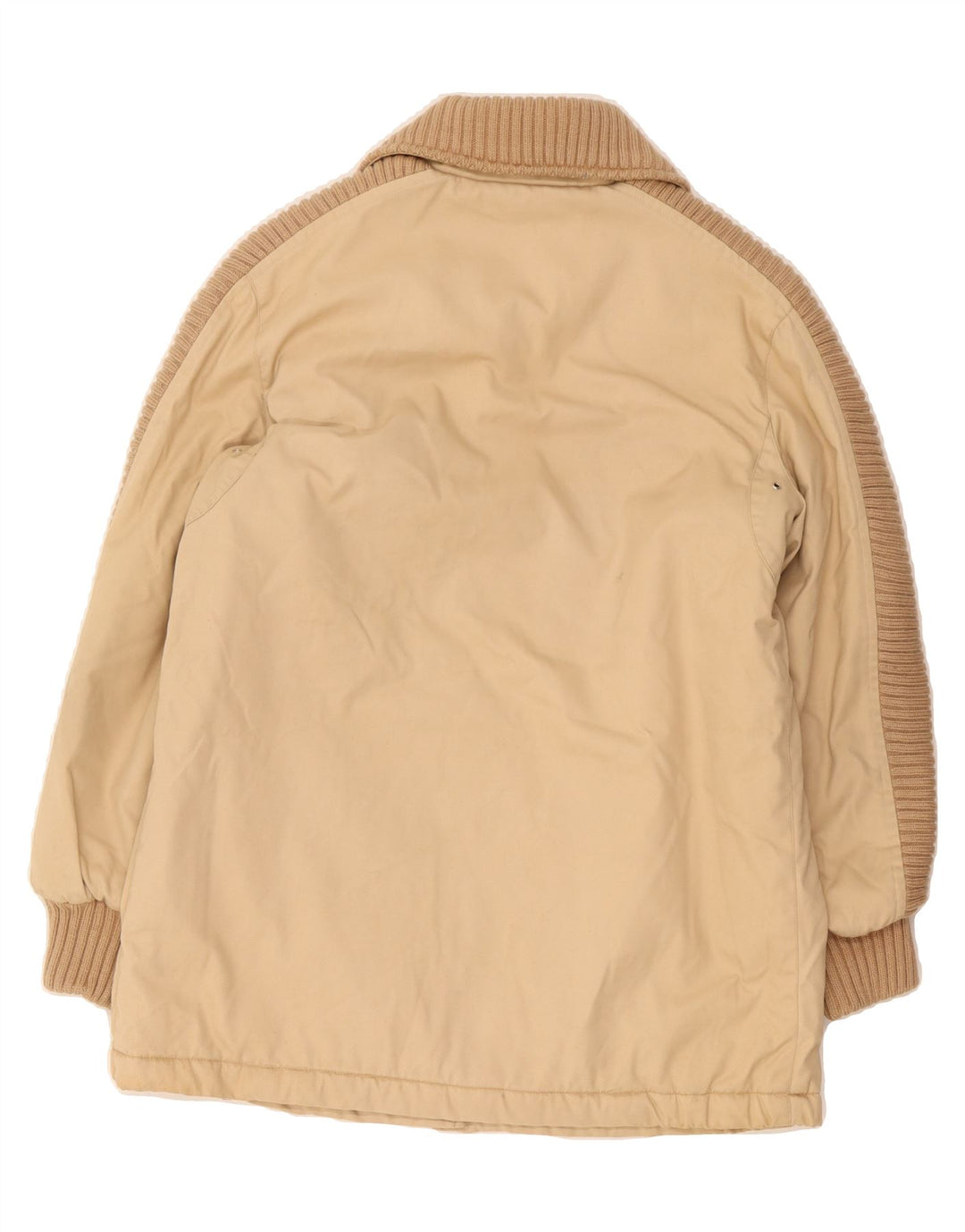 VINTAGE Womens Sherpa Jacket IT 44 Medium Beige Vintage Vintage and Second-Hand Vintage from Messina Hembry 