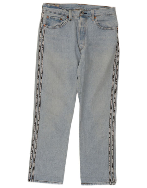 Женские прямые джинсы Levi's 501 с рисунком W30 L26 синие с цветными блоками