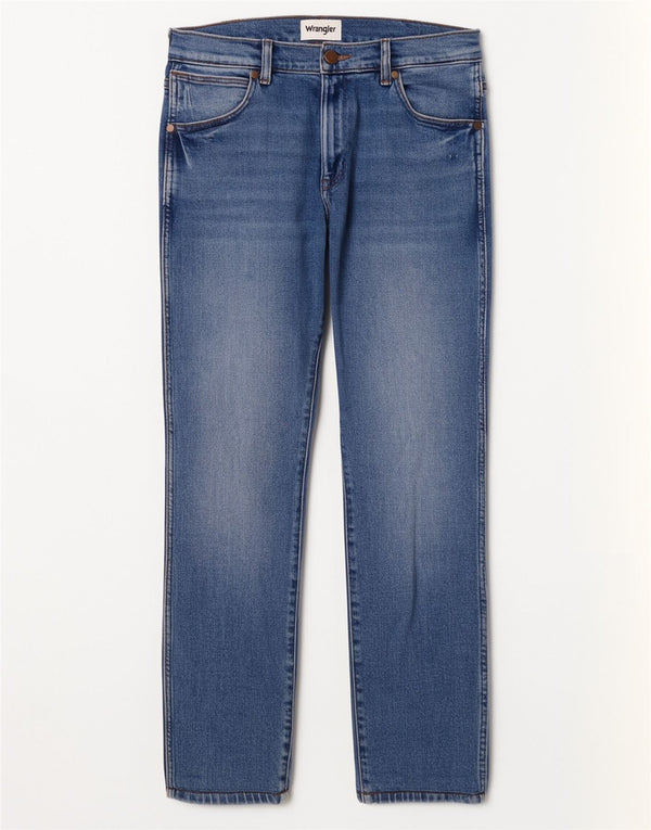 Женские прямые джинсы Wrangler Larston W29 L29, синий хлопок