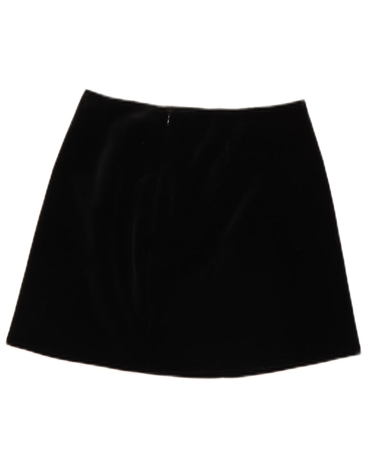 Moda Dossier Женская мини-вельветовая юбка IT 42 Medium W28 Черная