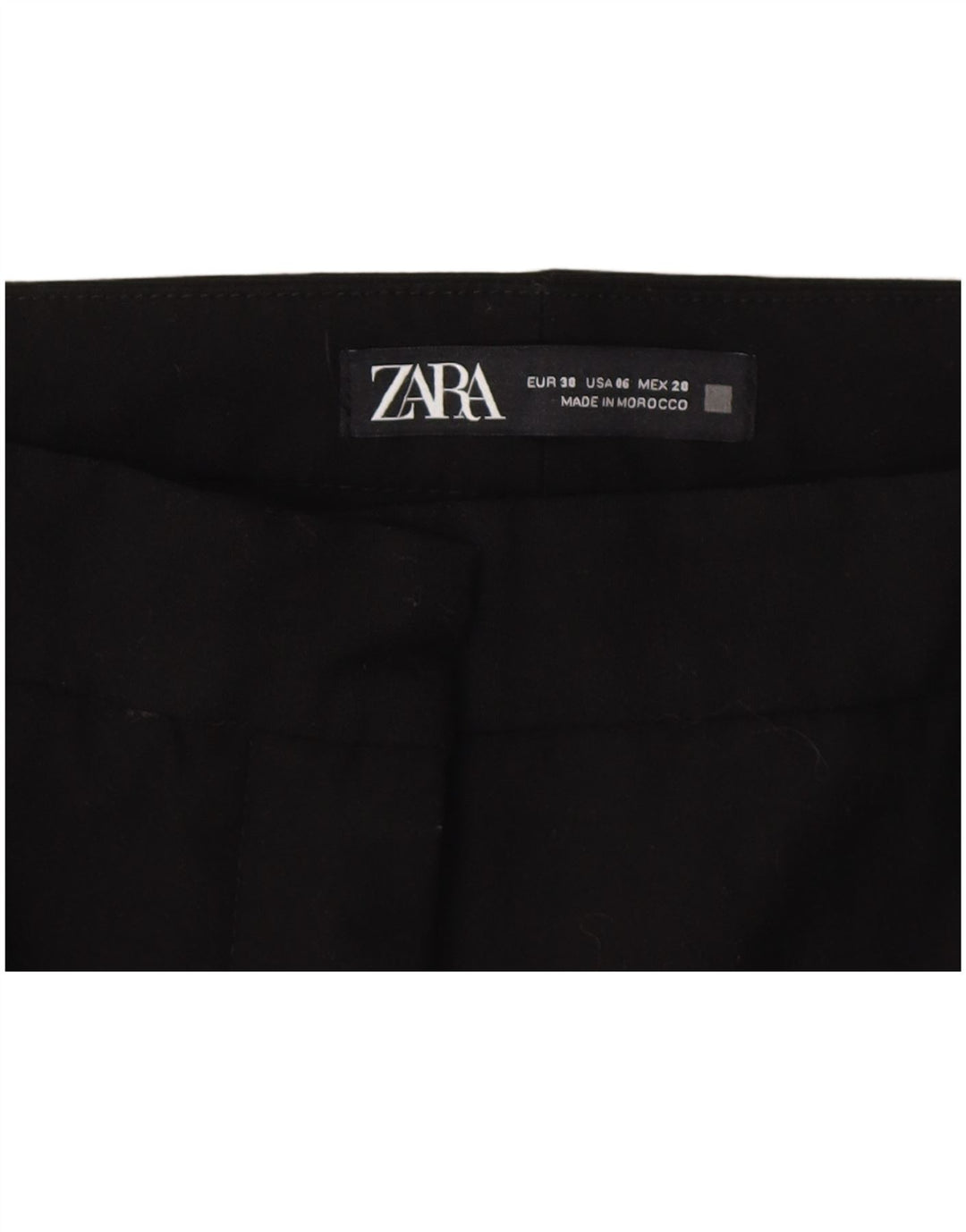 Женские укороченные брюки Zara EU 38 Small W28 L23, черные