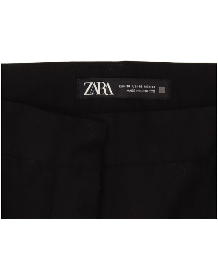 Женские укороченные брюки Zara EU 38 Small W28 L23, черные