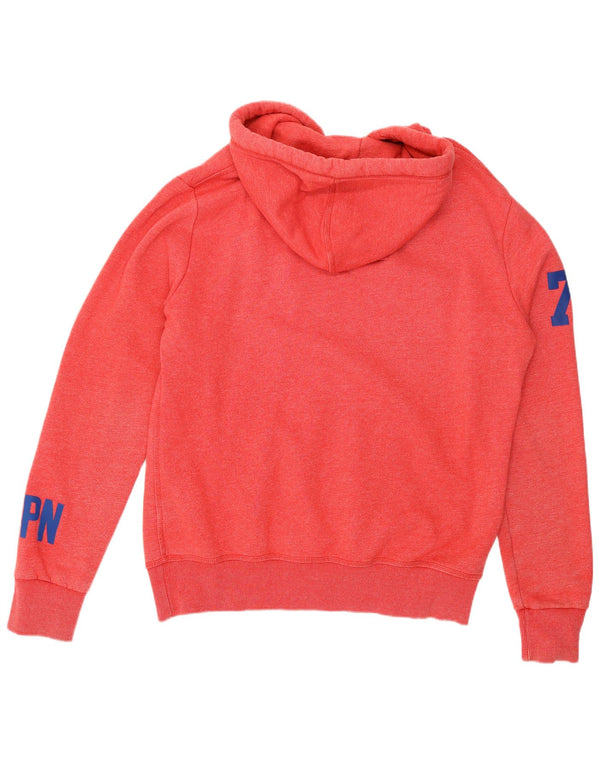 Superdry Мужской джемпер с капюшоном с рисунком XL, красный хлопок в крапинку