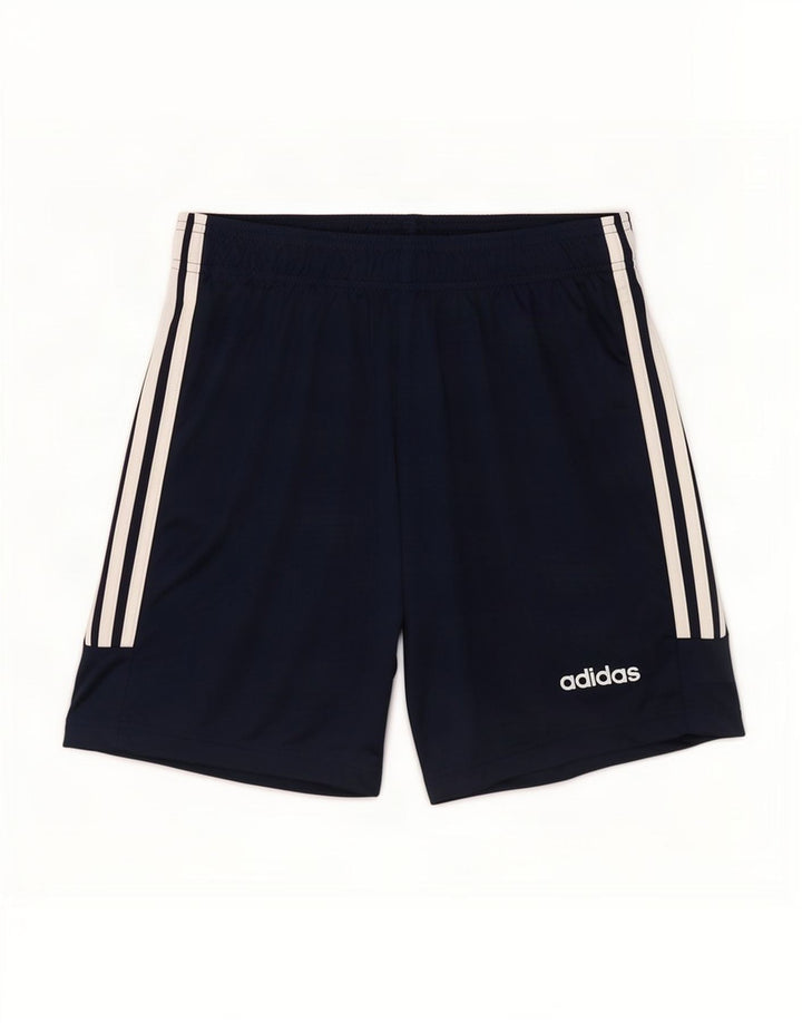 Мужские спортивные шорты Adidas Climalite, маленькие, темно-синие, полиэстер