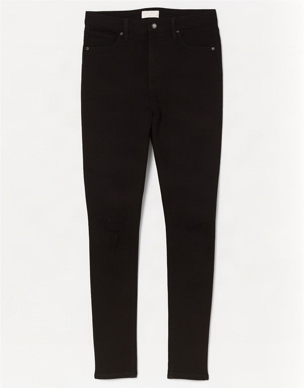Женские потертые джинсы скинни Topshop Jamie W30 L28, черный хлопок