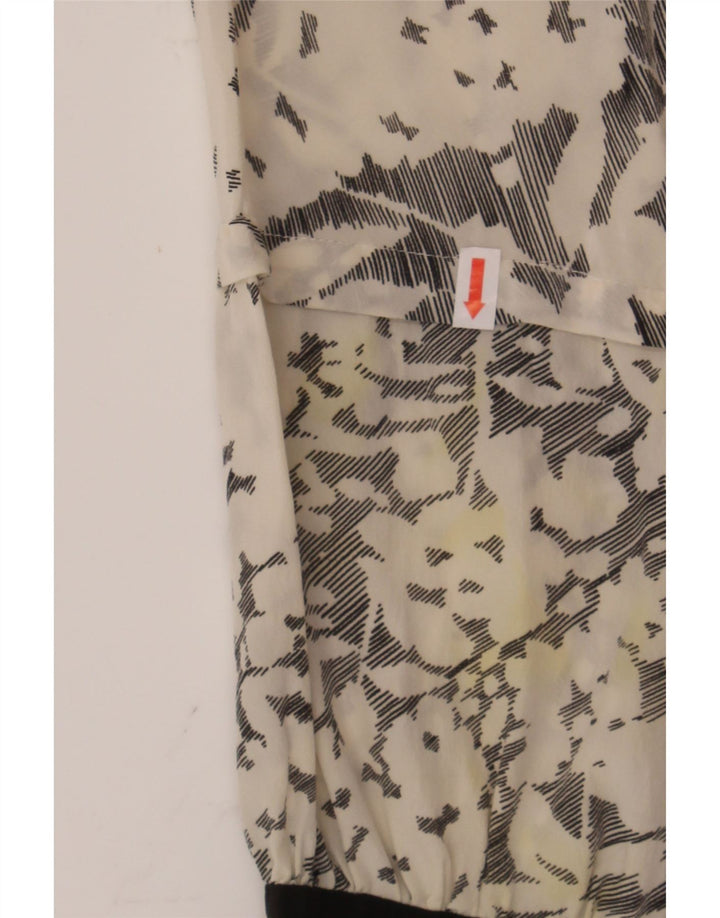 VINTAGE Womens Abstract Pattern Blouse Top IT 46 Large Off White Vintage Vintage and Second-Hand Vintage from Messina Hembry 