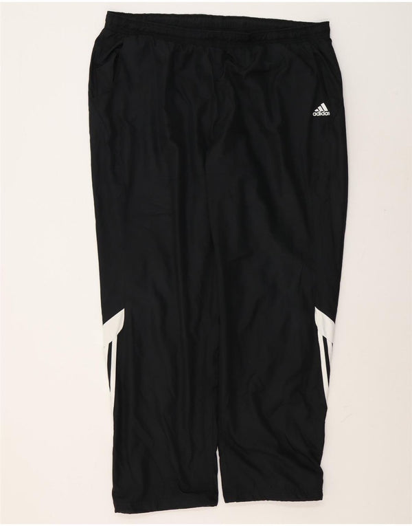 Мужские спортивные брюки Adidas 2XL черные из полиэстера с цветными блоками
