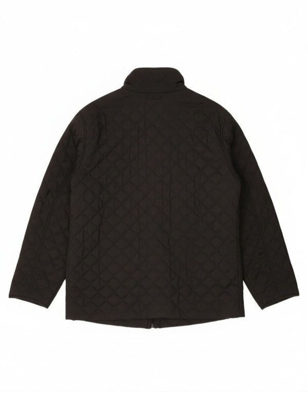 Женская стеганая куртка Ellesse UK 14, большая черная