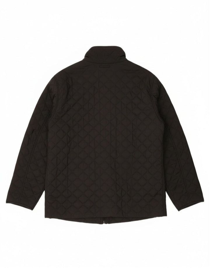 Женская стеганая куртка Ellesse UK 14, большая черная