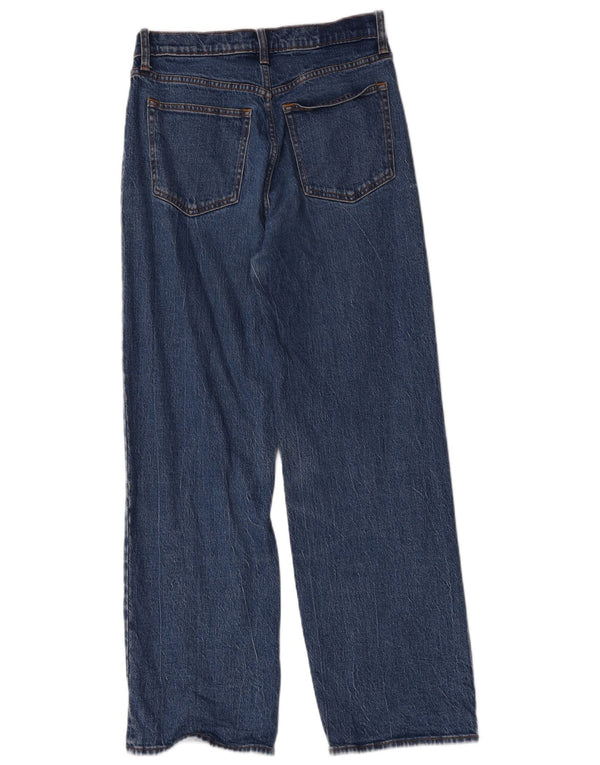 Женские свободные прямые джинсы Abercrombie & Fitch США 8, средние W29 L30, синие