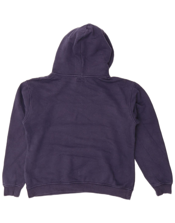 TOMMY HILFIGER Женский джемпер с капюшоном оверсайз UK 14 Средний Темно-Синий