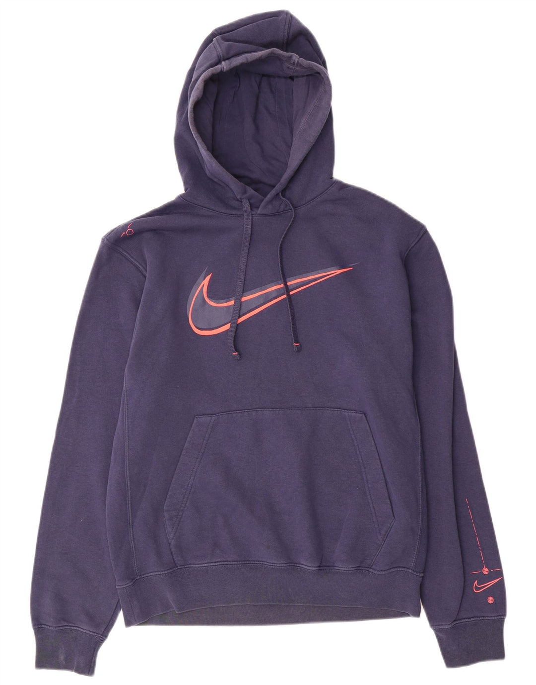 Мужской джемпер с капюшоном Nike, маленький, темно-синий