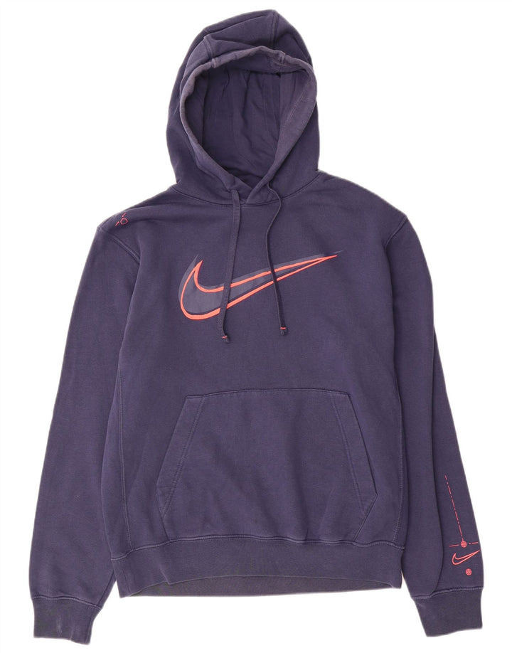 Мужской джемпер с капюшоном Nike, маленький, темно-синий
