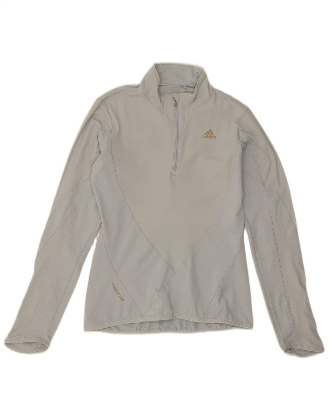 Женский спортивный костюм Adidas Climacool с воротником на молнии, Великобритания 10, маленький серый