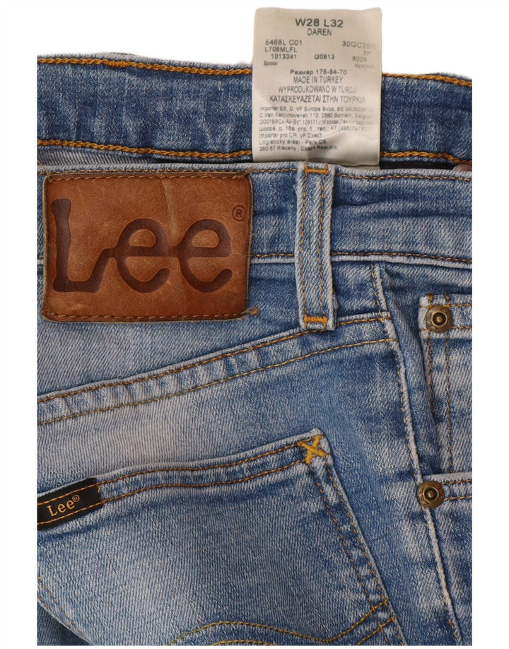 Женские прямые джинсы Lee Daren W28 L32, синий хлопок