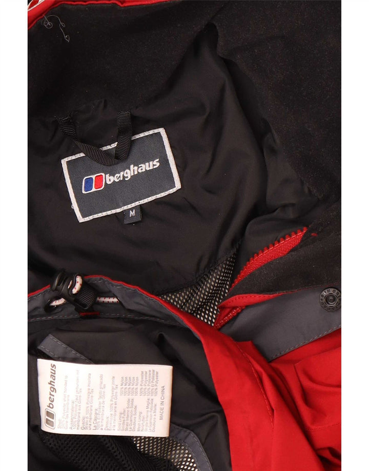 Мужская дождевик с капюшоном Berghaus UK 38, средний красный полиэстер