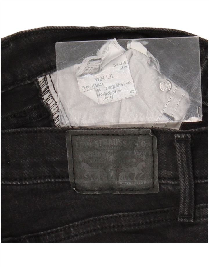 Женские джинсы скинни Levi's W24 L32 черные