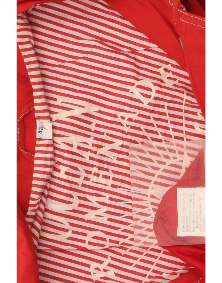 Винтажная женская оверсайз-куртка для яхтинга EU 42, большая красная полоска