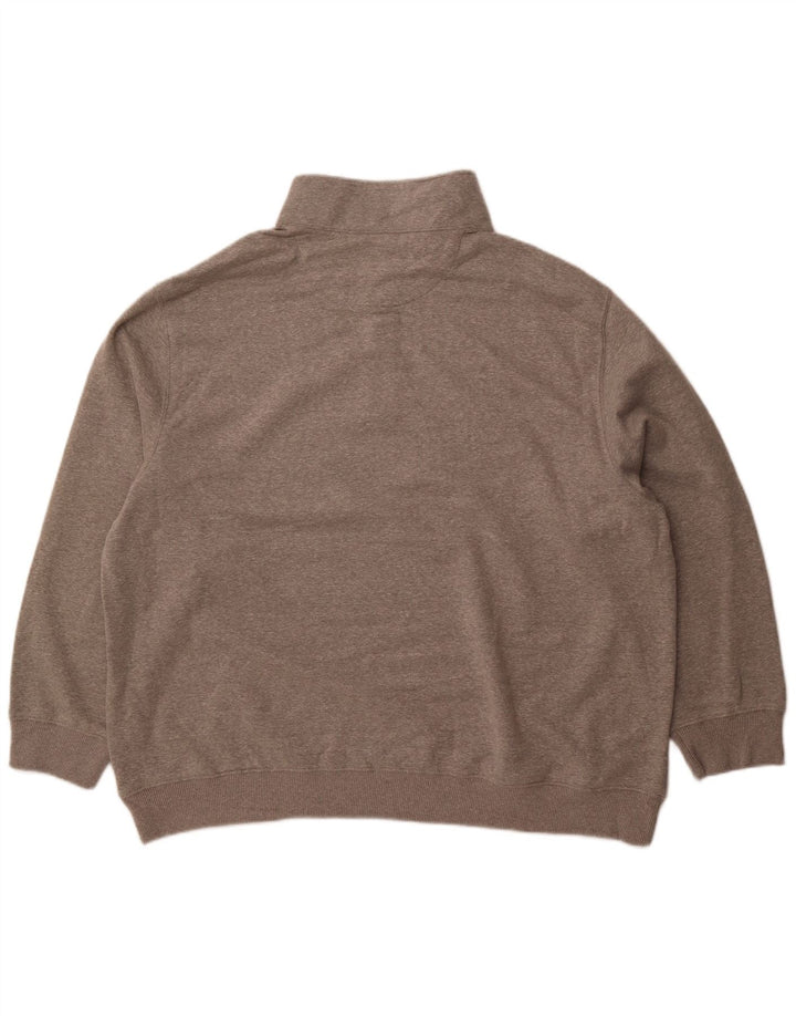 IZOD Мужской свитер с воротником на молнии, джемпер 2XL, серый хлопок