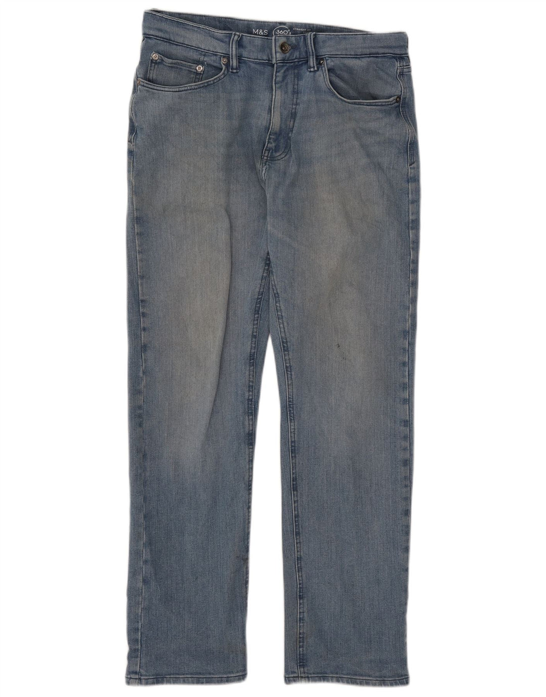 Мужские прямые джинсы Marks & Spencer W32 L29 синие, хлопок