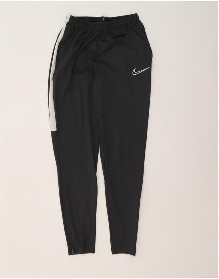Мужские спортивные брюки Nike, маленькие черные, полиэстер с цветными блоками