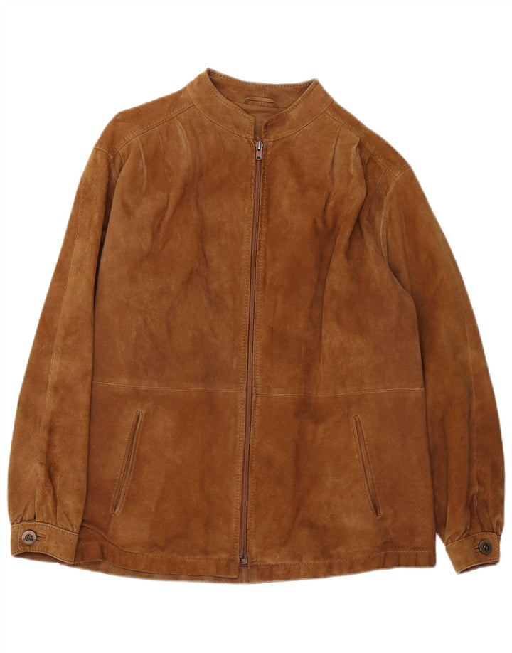 Винтажная женская замшевая куртка IT 42 Medium Brown
