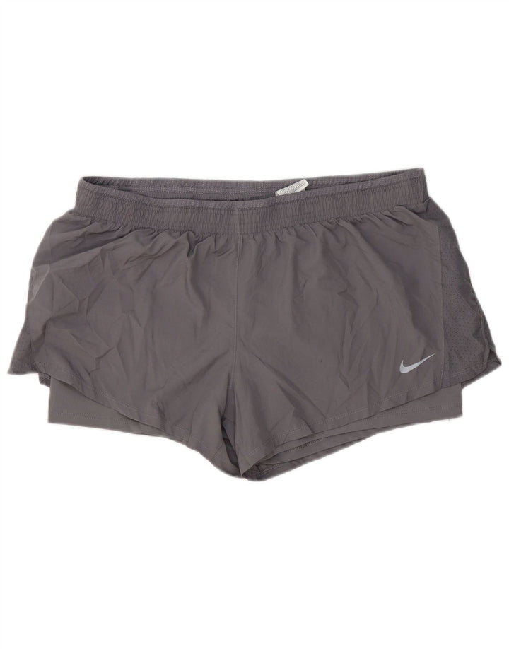 Женские спортивные шорты Nike Dri Fit UK 20 2XL, серый полиэстер