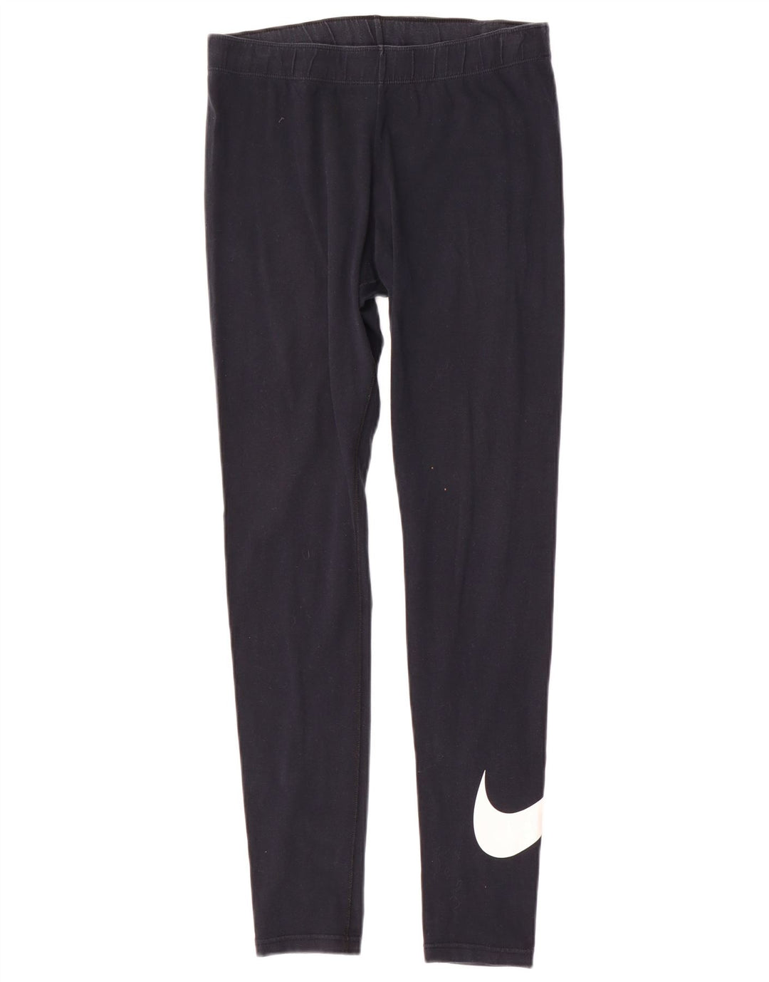 Женские леггинсы с рисунком Nike UK 14, хлопковые, среднего размера, черные